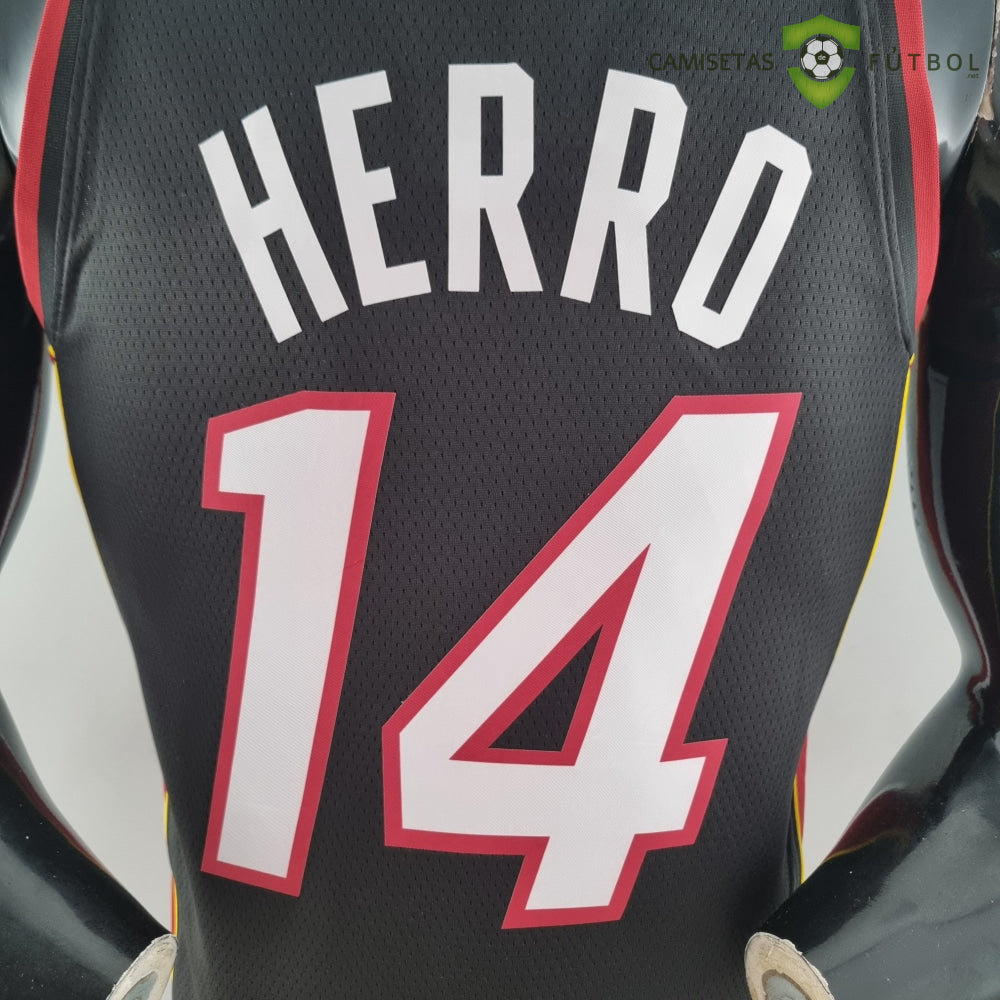 Camiseta Miami Heat 21-22 - Tyler Herro 14 Negro Nba