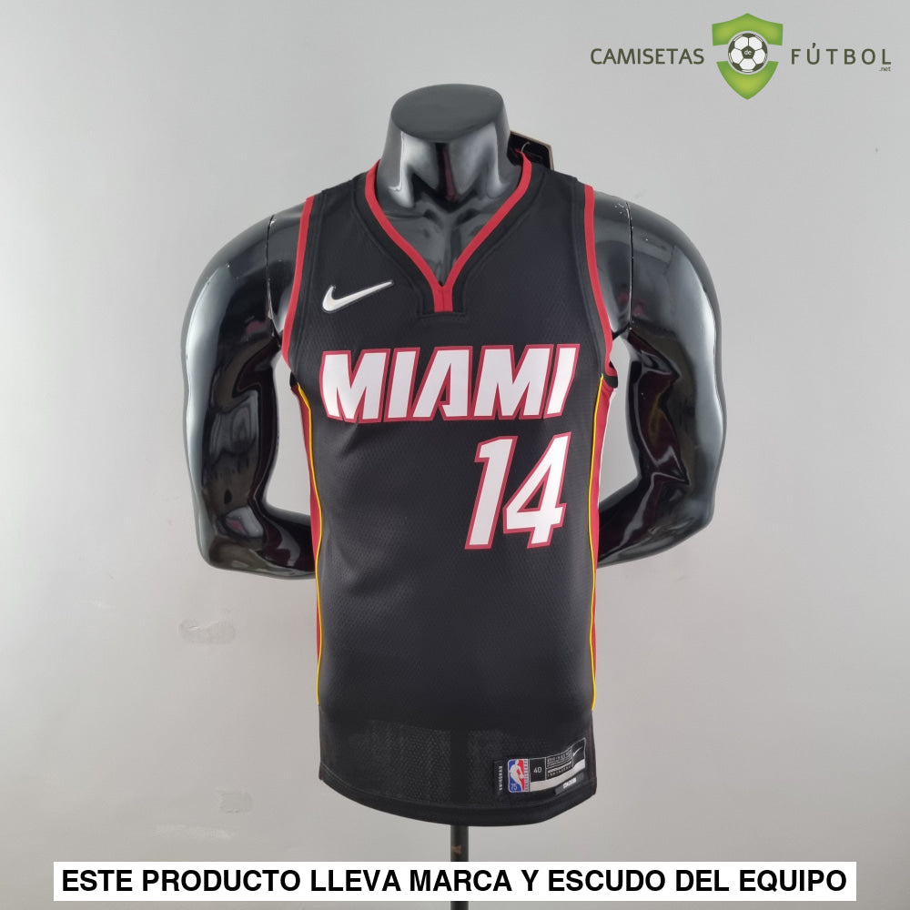 Camiseta Miami Heat 21-22 - Tyler Herro 14 Negro Nba