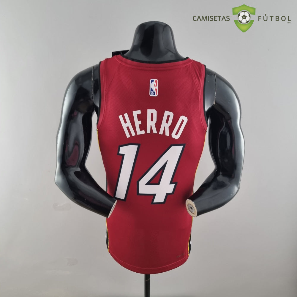 Camiseta Miami Heat 21-22 - Tyler Herro 14 Rojo Nba