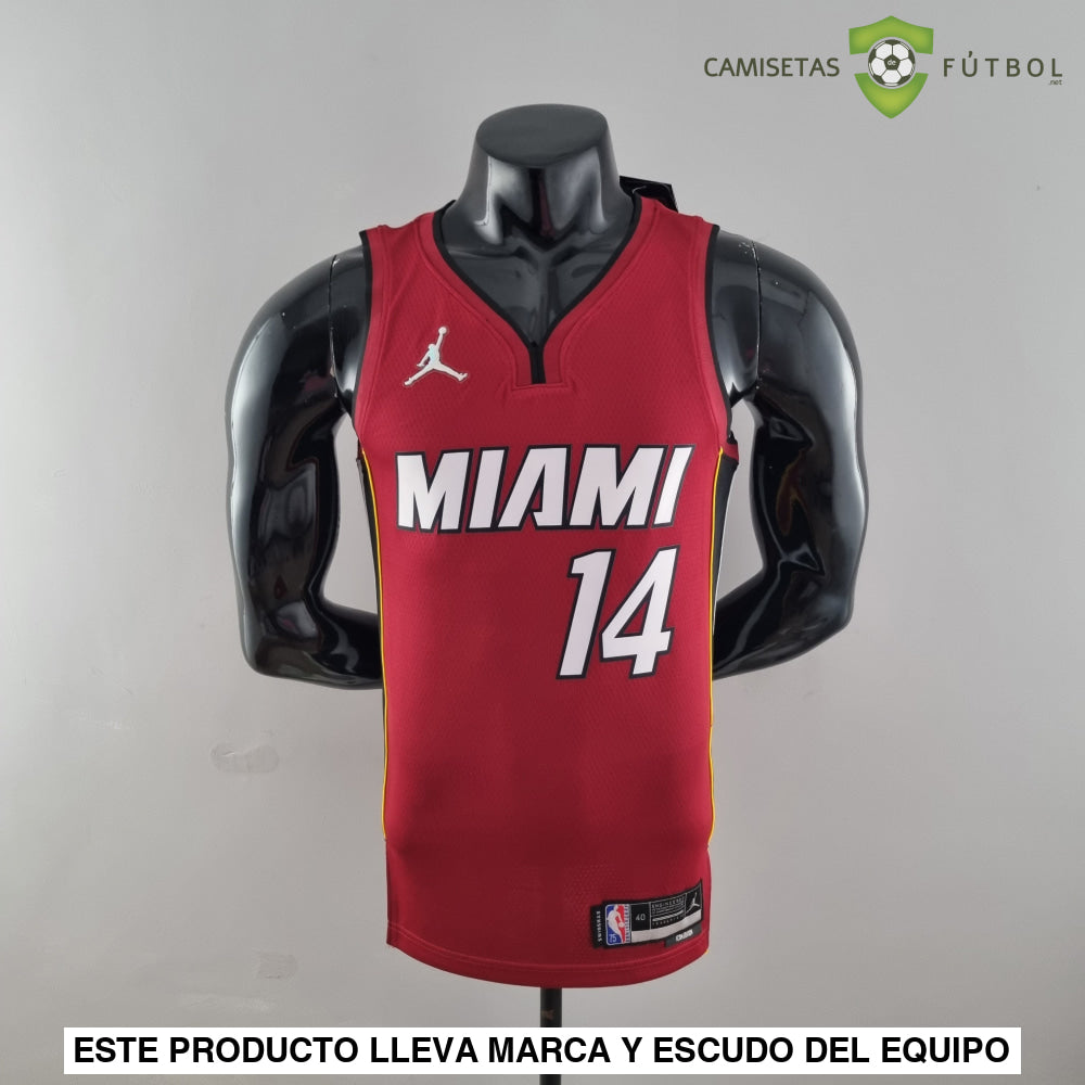 Camiseta Miami Heat 21-22 - Tyler Herro 14 Rojo Nba