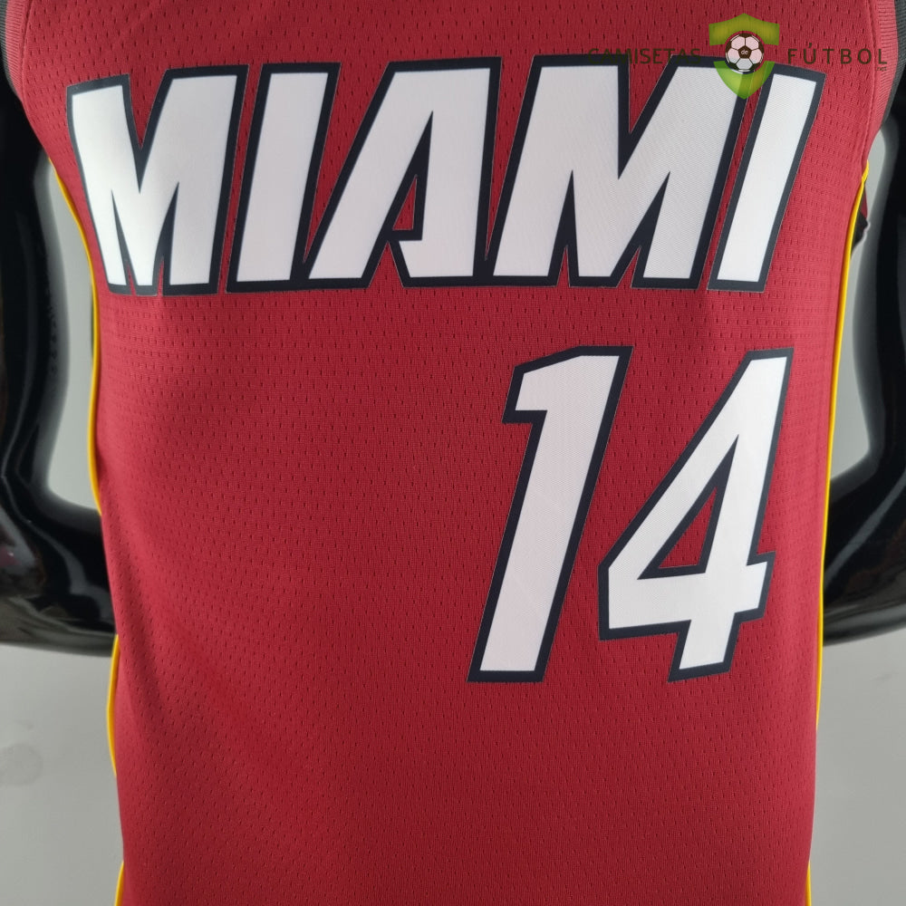 Camiseta Miami Heat 21-22 - Tyler Herro 14 Rojo Nba