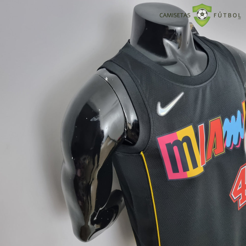 Camiseta Miami Heat 21-22 - Victor Oladipo 4 Negro/Colores Nba