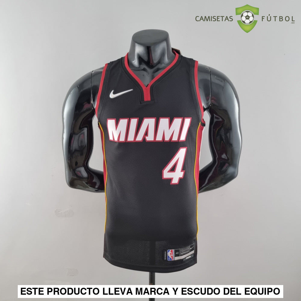 Camiseta Miami Heat 21-22 - Victor Oladipo 4 Negro Nba