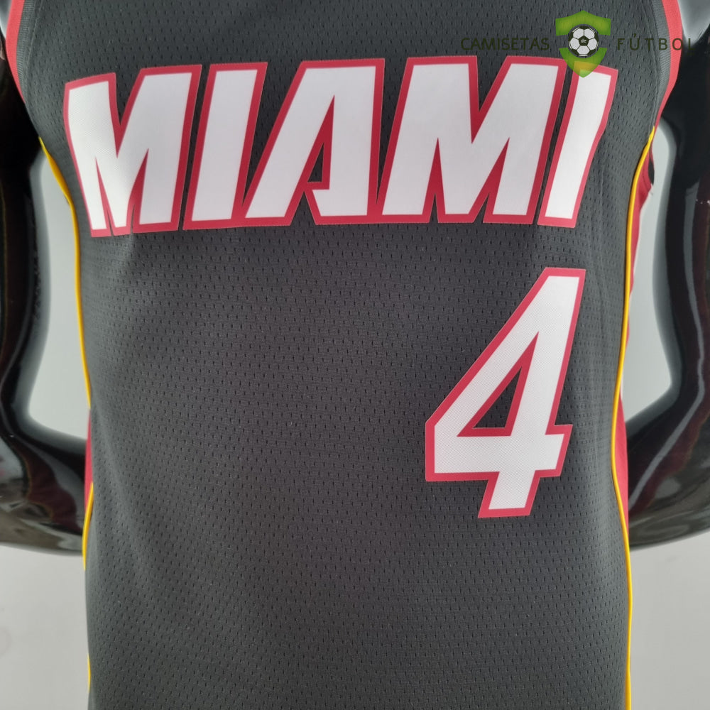 Camiseta Miami Heat 21-22 - Victor Oladipo 4 Negro Nba