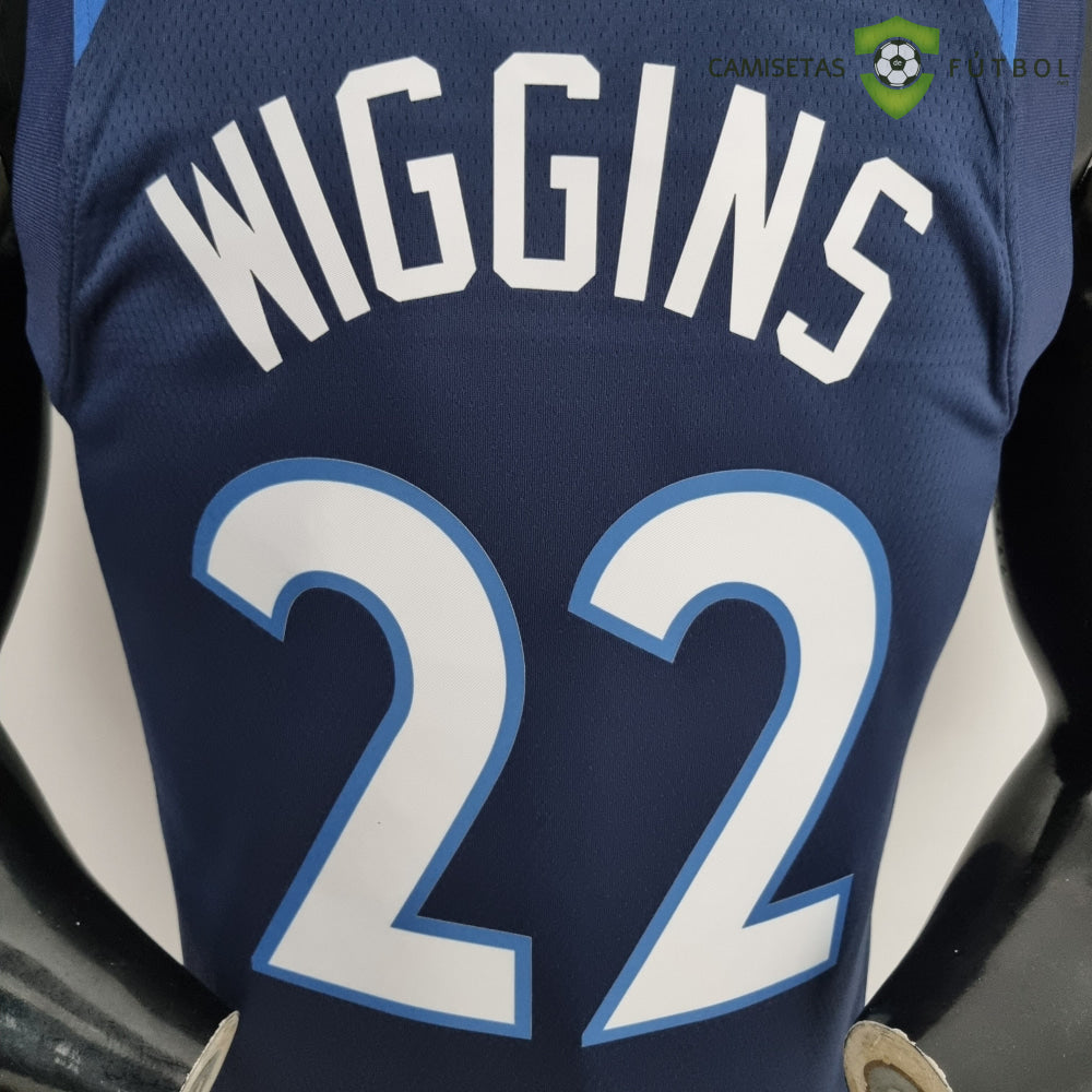 Camiseta Minnesota Timberwolves 21-22 - Andrew Wiggins 22 Azul Marino Nba