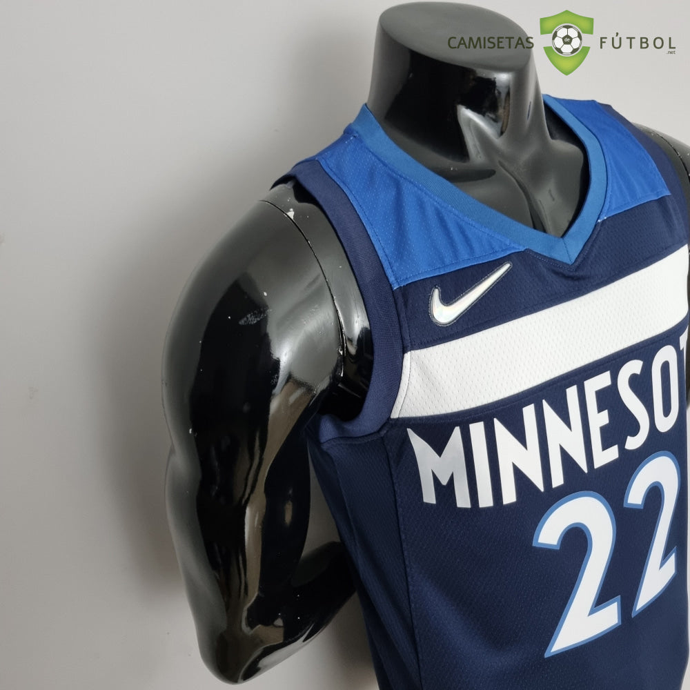 Camiseta Minnesota Timberwolves 21-22 - Andrew Wiggins 22 Azul Marino Nba
