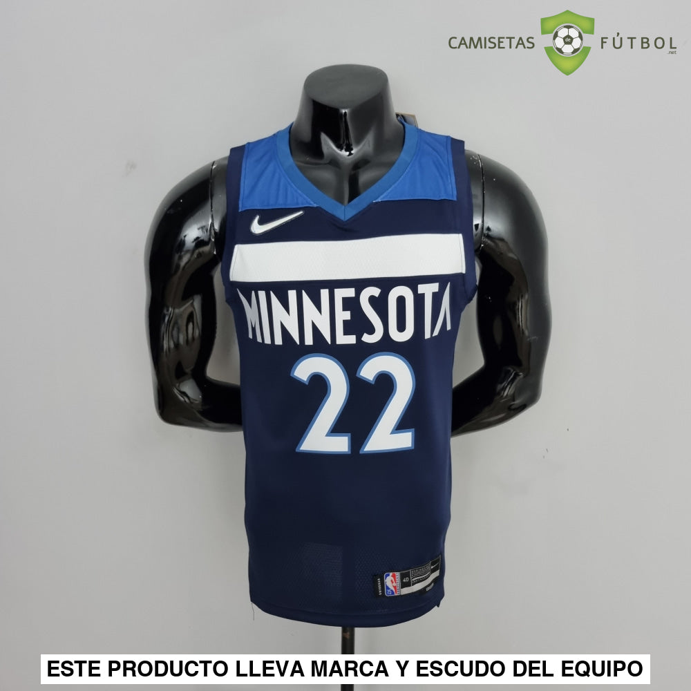 Camiseta Minnesota Timberwolves 21-22 - Andrew Wiggins 22 Azul Marino Nba