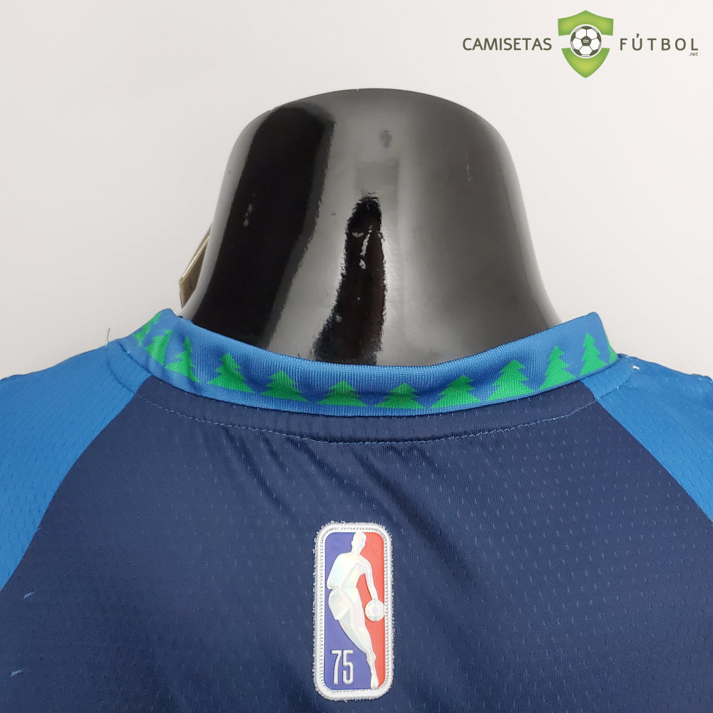 Camiseta Minnesota Timberwolves 21-22 - Anthony Edwards 1 Azul Nba