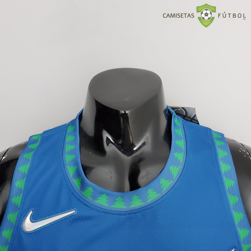 Camiseta Minnesota Timberwolves 21-22 - Anthony Edwards 1 Azul Nba