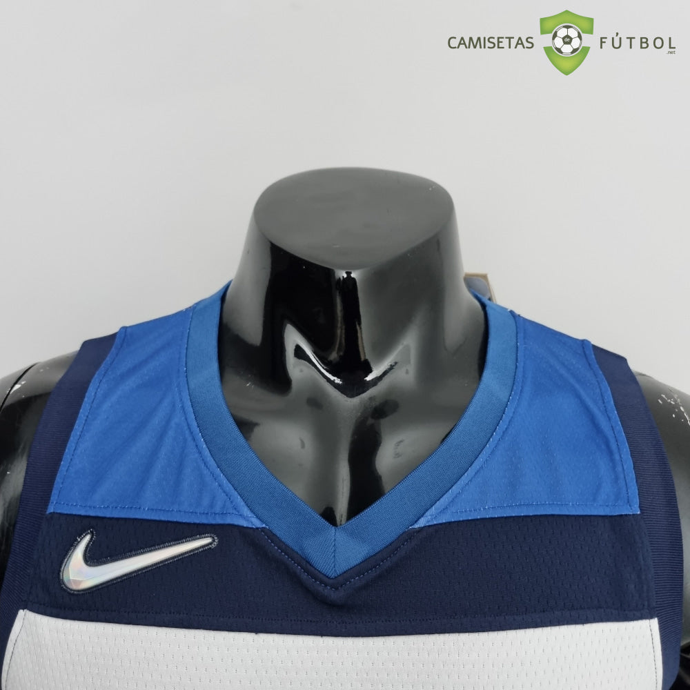 Camiseta Minnesota Timberwolves 21-22 - Anthony Edwards 1 Azul Marino Nba