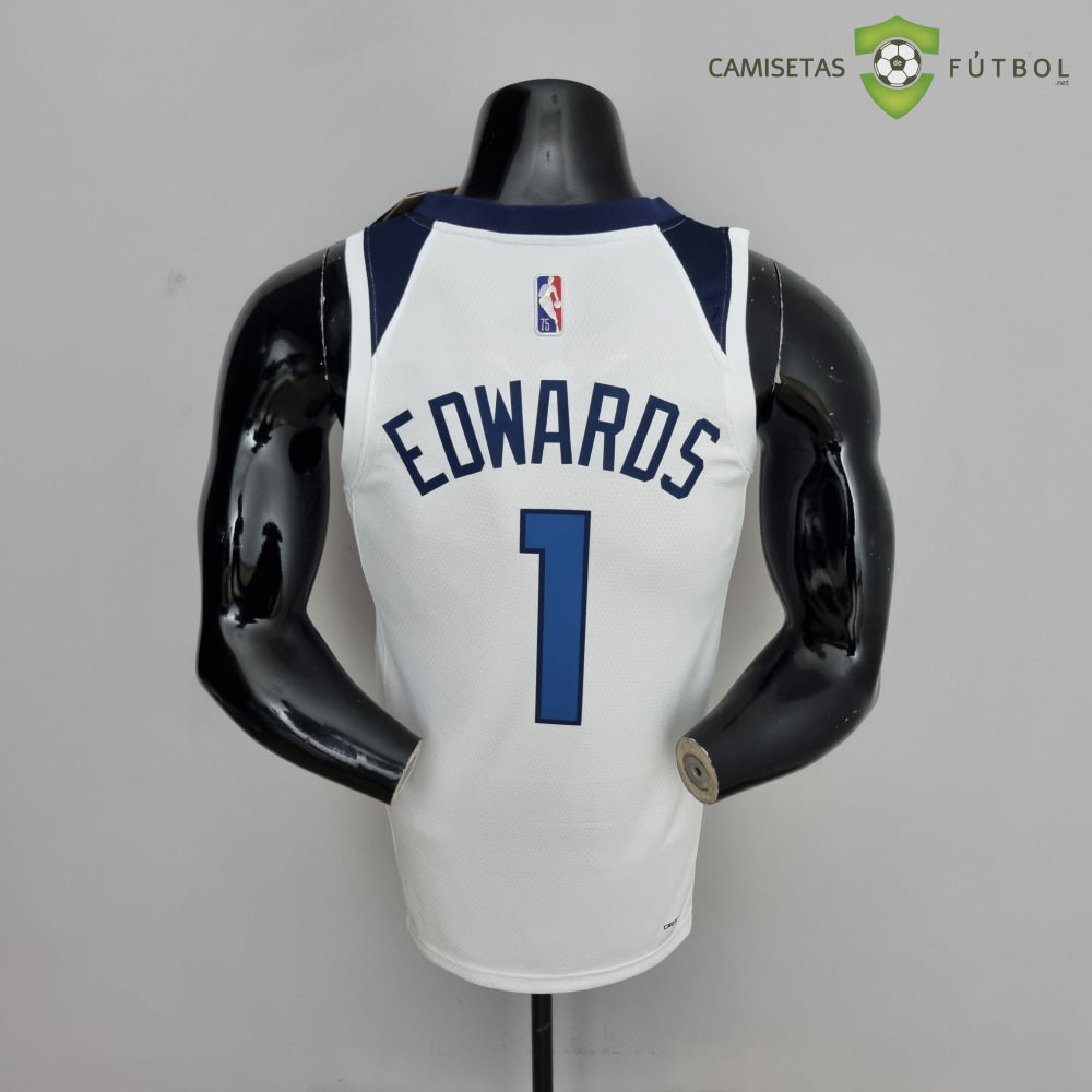 Camiseta Minnesota Timberwolves 21-22 - Anthony Edwards 1 Blanco Nba