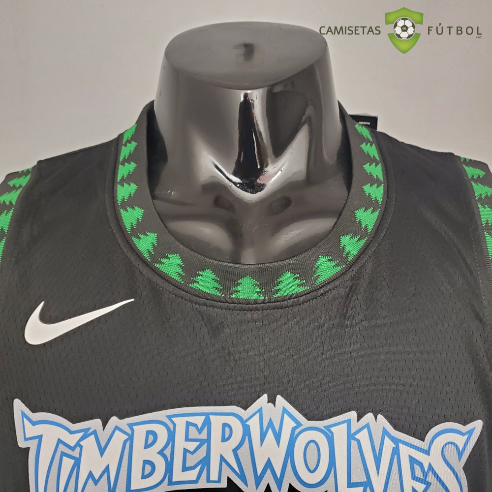 Camiseta Minnesota Timberwolves 21-22 - Anthony Edwards 1 Negro Nba