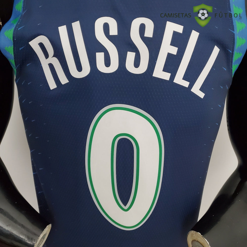 Camiseta Minnesota Timberwolves 21-22 - Dangelo Russell 0 Azul Nba