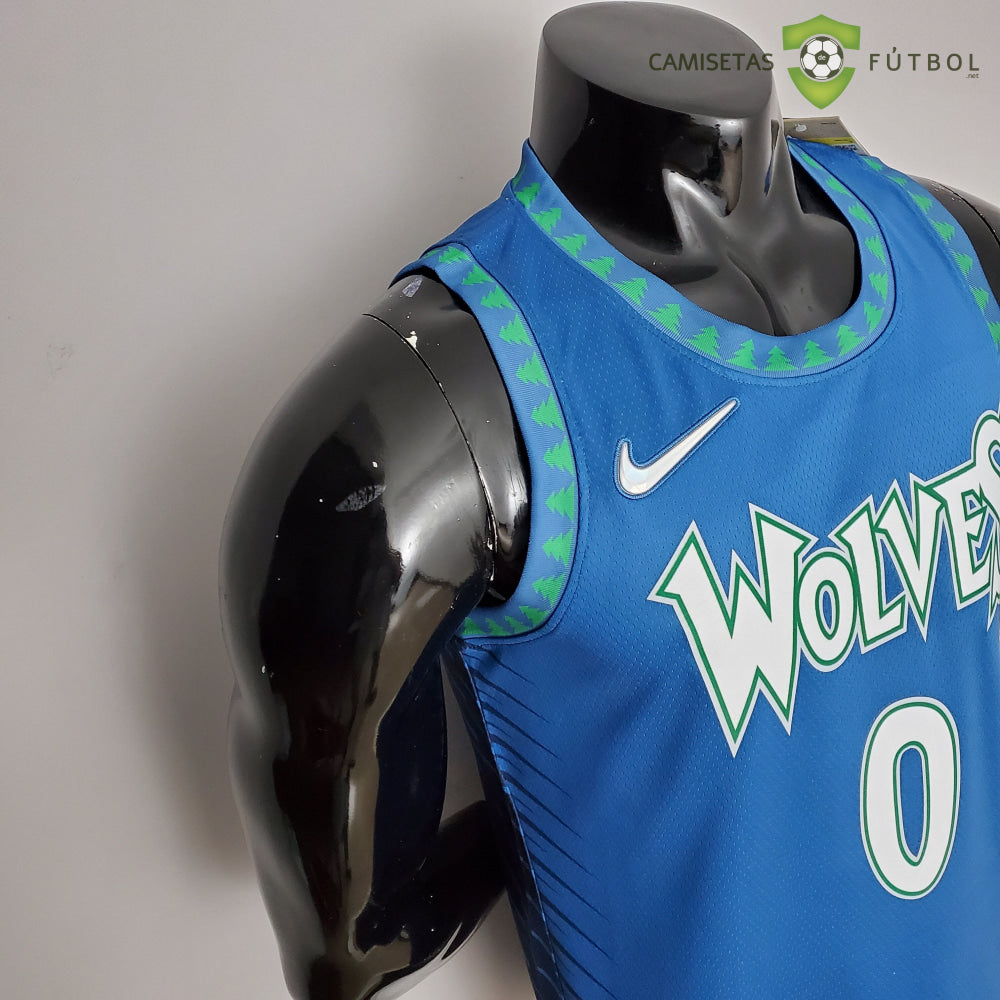 Camiseta Minnesota Timberwolves 21-22 - Dangelo Russell 0 Azul Nba