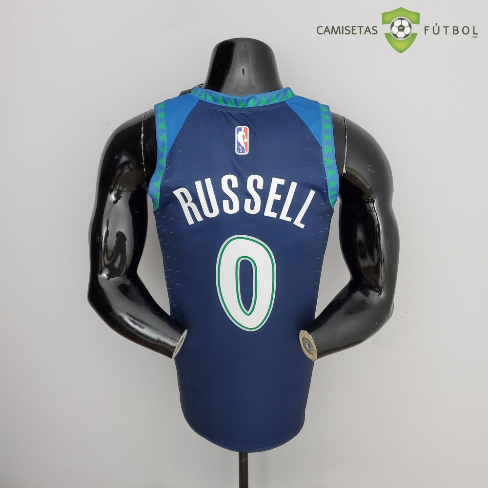 Camiseta Minnesota Timberwolves 21-22 - Dangelo Russell 0 Azul Nba