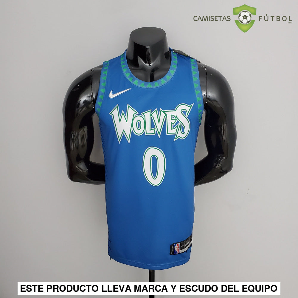 Camiseta Minnesota Timberwolves 21-22 - Dangelo Russell 0 Azul Nba