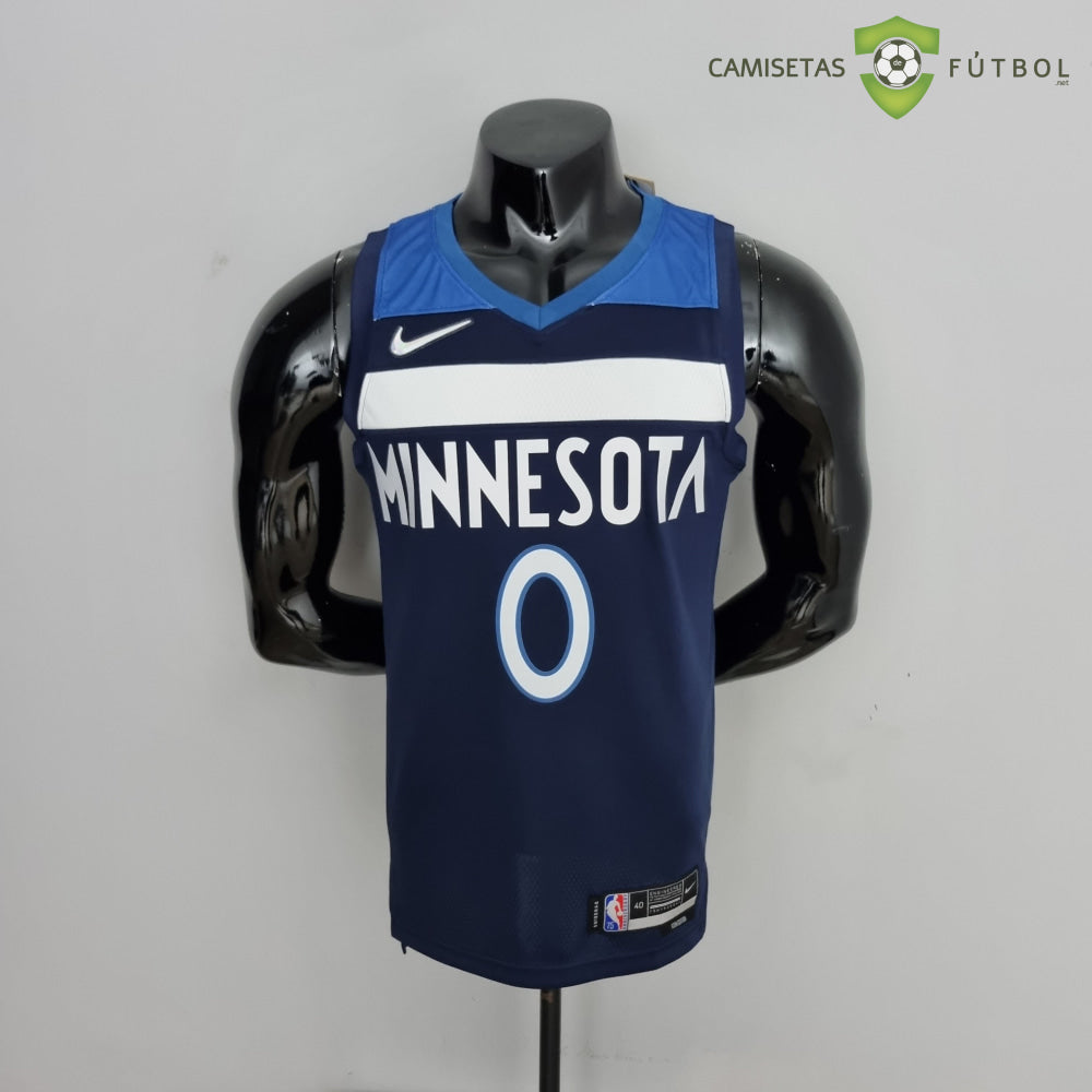 Camiseta Minnesota Timberwolves 21-22 - Dangelo Russell 0 Azul Marino Nba