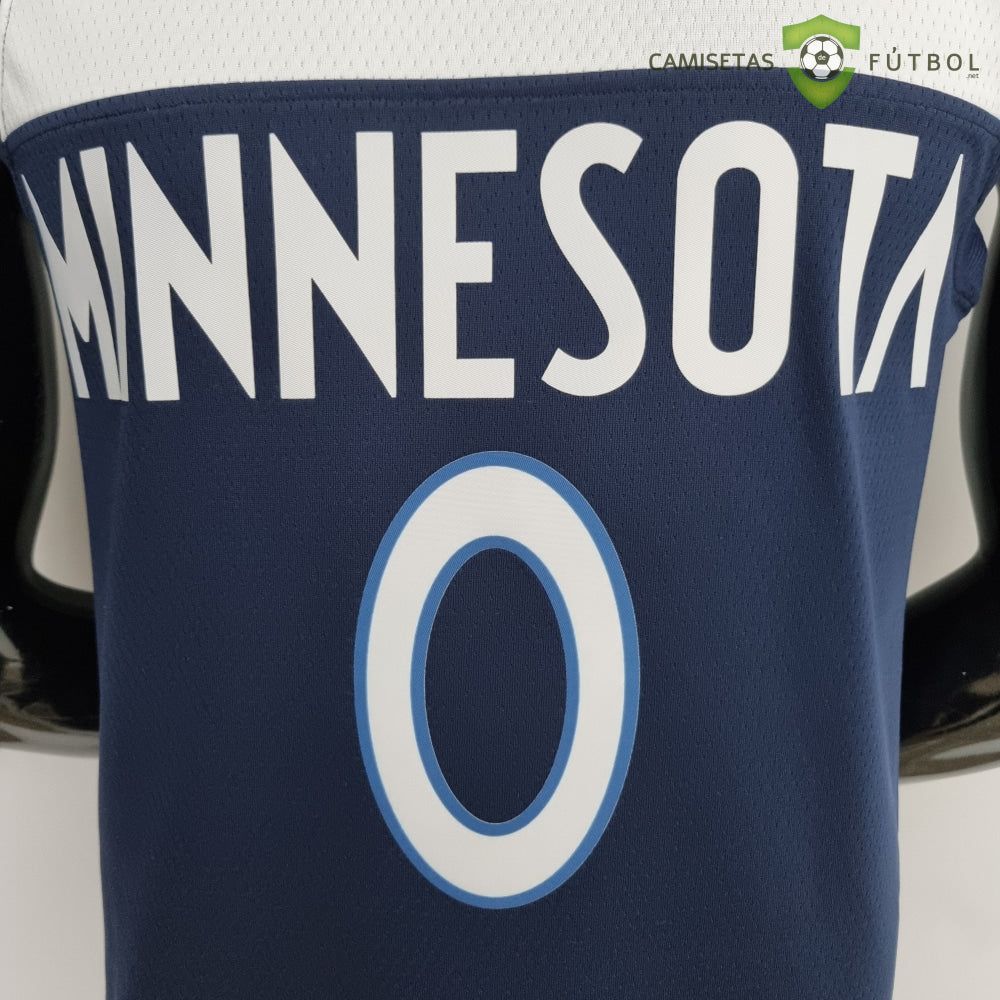 Camiseta Minnesota Timberwolves 21-22 - Dangelo Russell 0 Azul Marino Nba