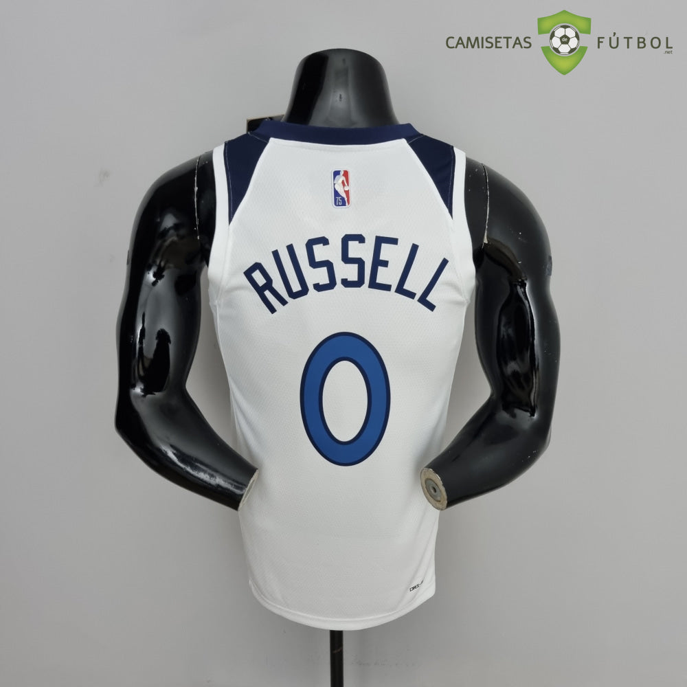 Camiseta Minnesota Timberwolves 21-22 - Dangelo Russell 0 Blanco Nba