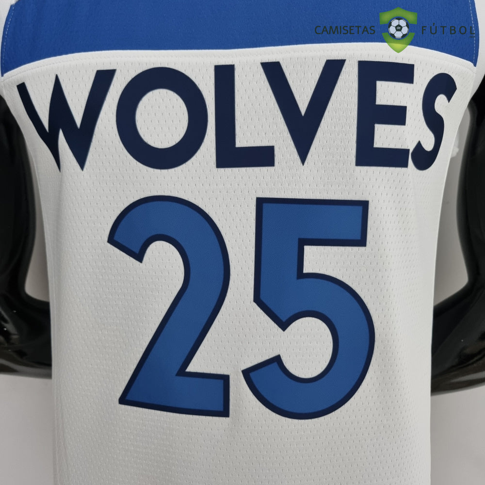 Camiseta Minnesota Timberwolves 21-22 - Derrick Rose 25 Blanco Nba