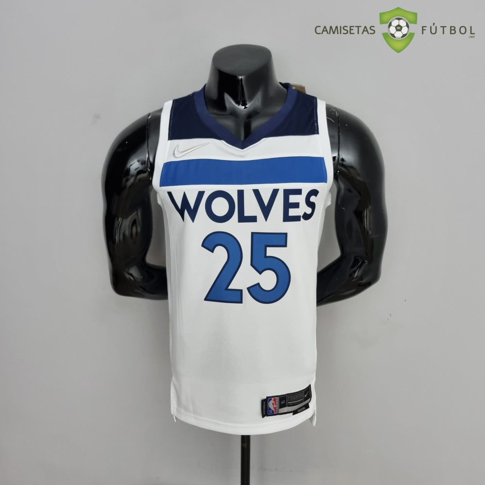 Camiseta Minnesota Timberwolves 21-22 - Derrick Rose 25 Blanco Nba