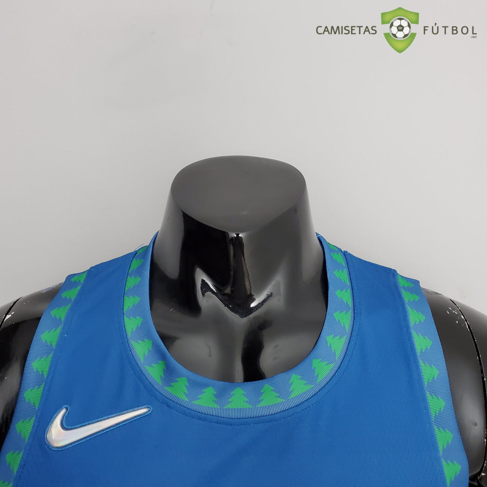 Camiseta Minnesota Timberwolves 21-22 - Karl-Anthony Towns 32 Azul Nba
