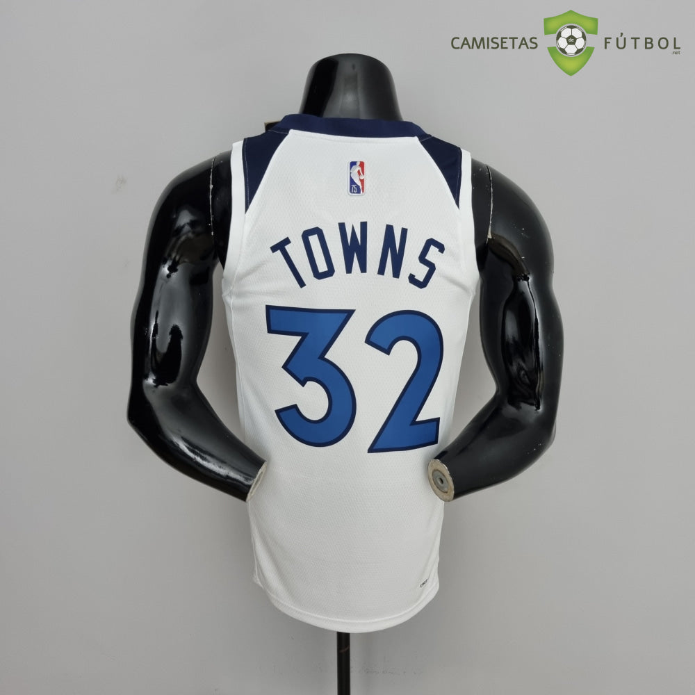 Camiseta Minnesota Timberwolves 21-22 - Karl-Anthony Towns 32 Blanco Nba
