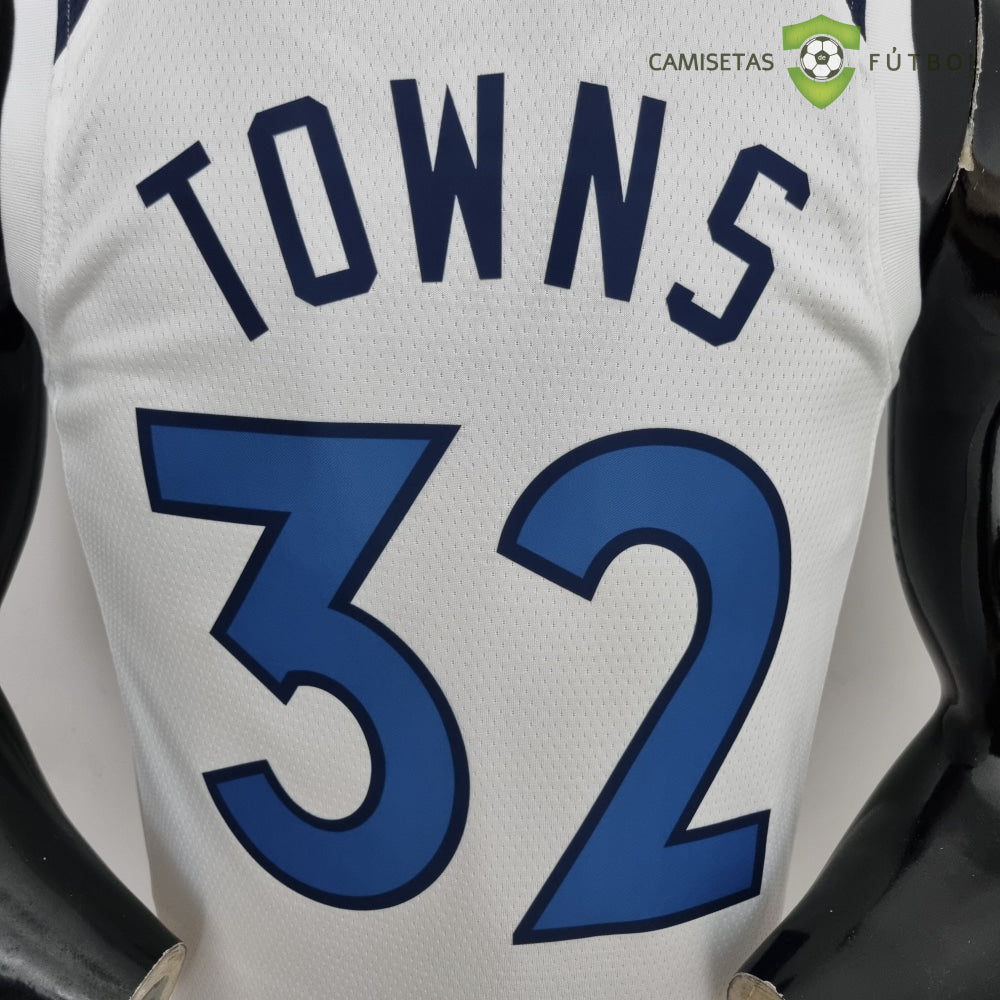 Camiseta Minnesota Timberwolves 21-22 - Karl-Anthony Towns 32 Blanco Nba