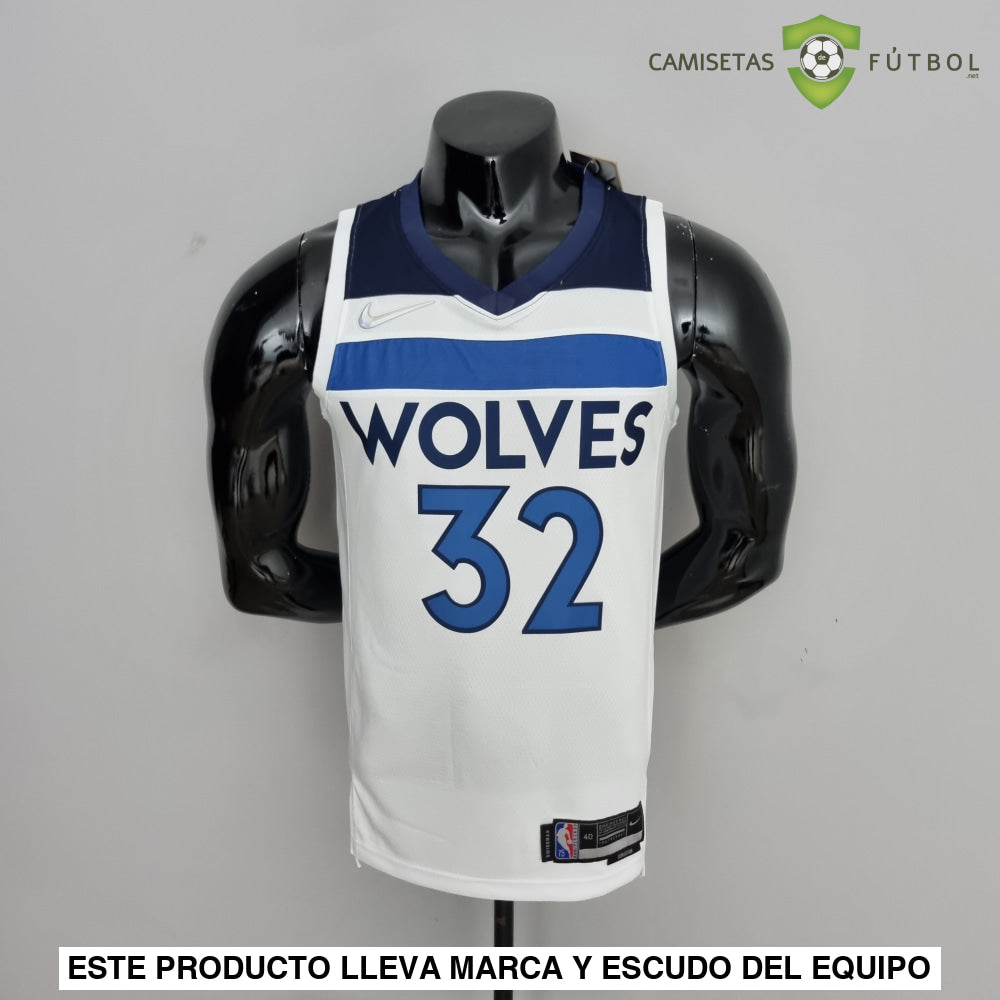 Camiseta Minnesota Timberwolves 21-22 - Karl-Anthony Towns 32 Blanco Nba