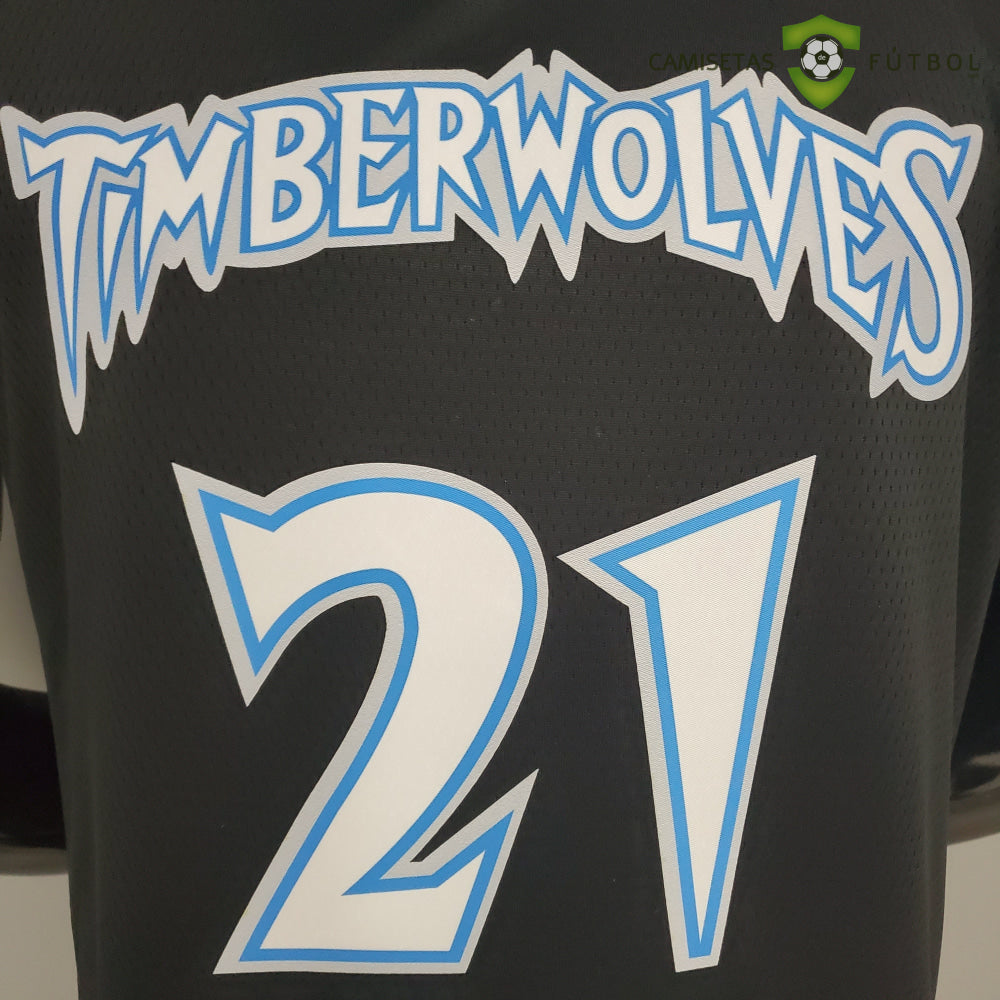 Camiseta Minnesota Timberwolves 21-22 - Kevin Garnett 21 Negro Nba