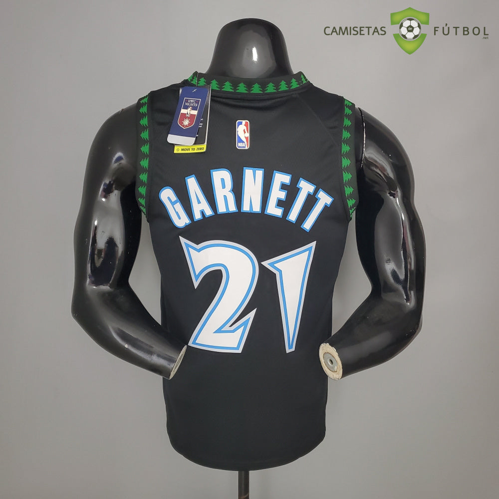 Camiseta Minnesota Timberwolves 21-22 - Kevin Garnett 21 Negro Nba