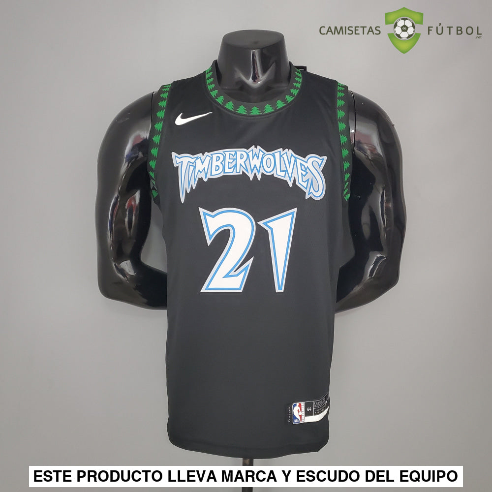 Camiseta Minnesota Timberwolves 21-22 - Kevin Garnett 21 Negro Nba