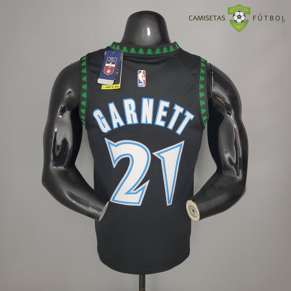 Camiseta Minnesota Timberwolves 21-22 - Kevin Garnett 21 Negro Nba