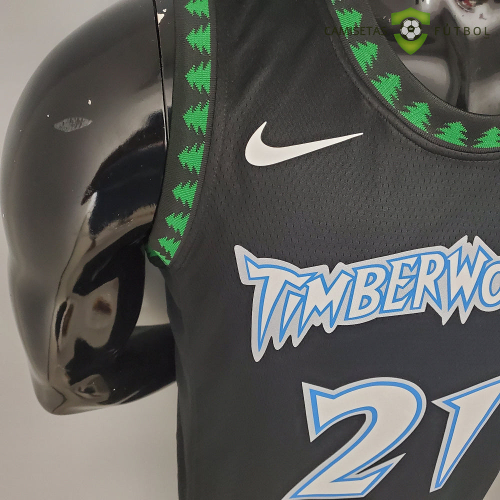 Camiseta Minnesota Timberwolves 21-22 - Kevin Garnett 21 Negro Nba