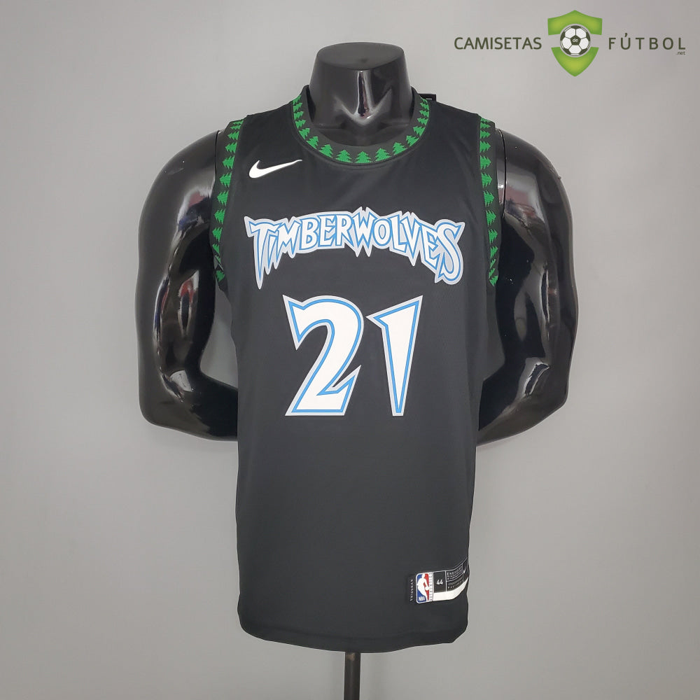 Camiseta Minnesota Timberwolves 21-22 - Kevin Garnett 21 Negro Nba