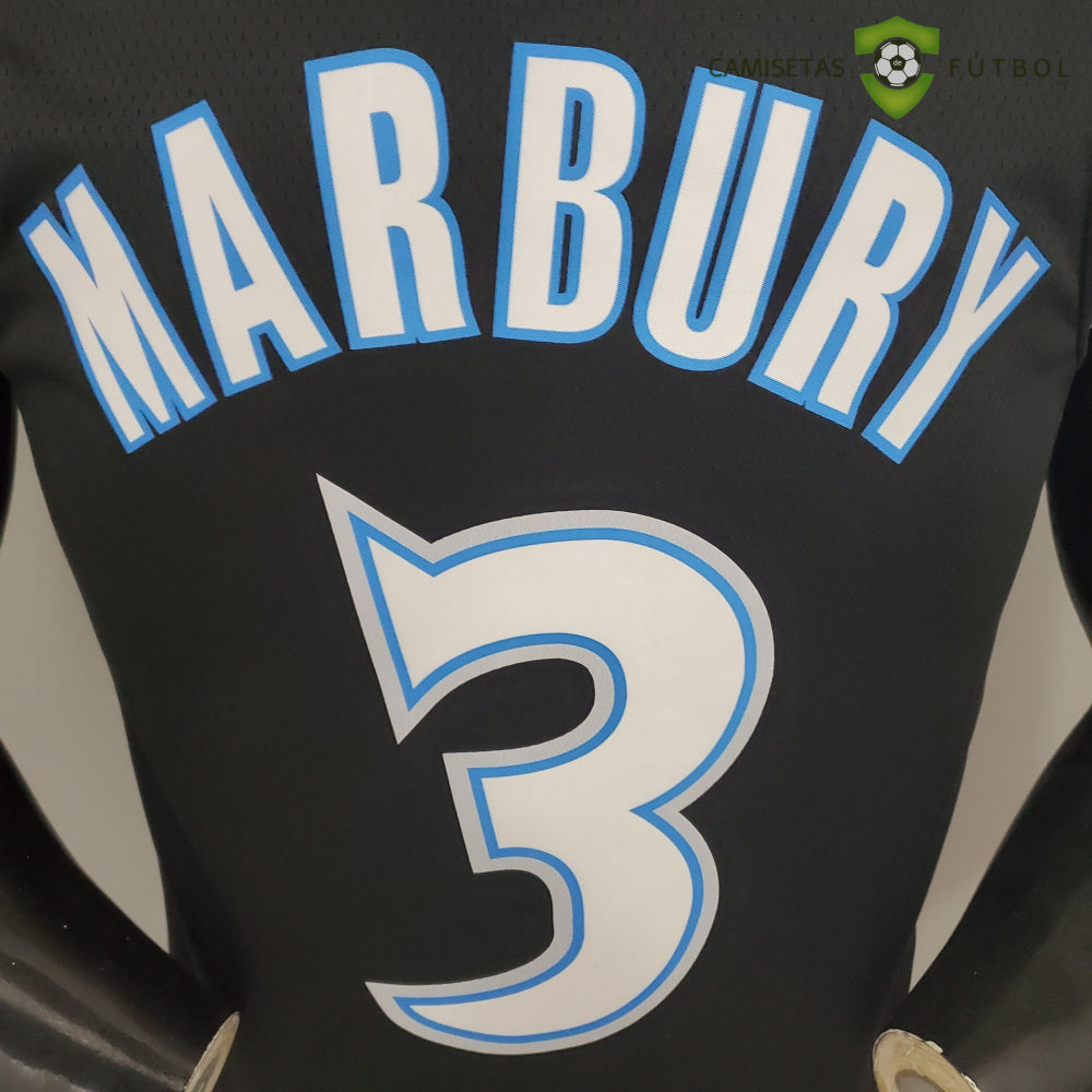 Camiseta Minnesota Timberwolves 21-22 - Stephon Marbury 3 Negro Nba