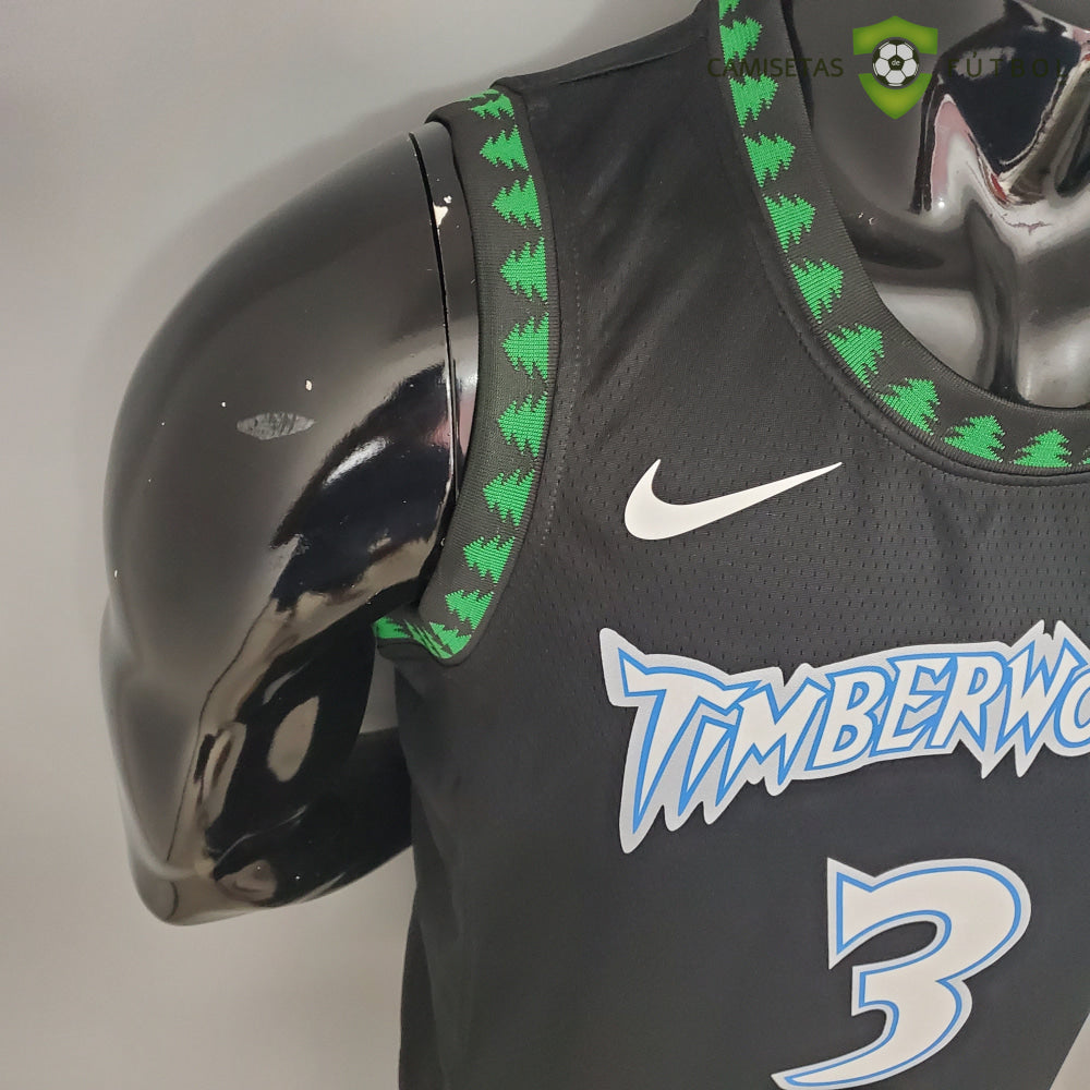 Camiseta Minnesota Timberwolves 21-22 - Stephon Marbury 3 Negro Nba
