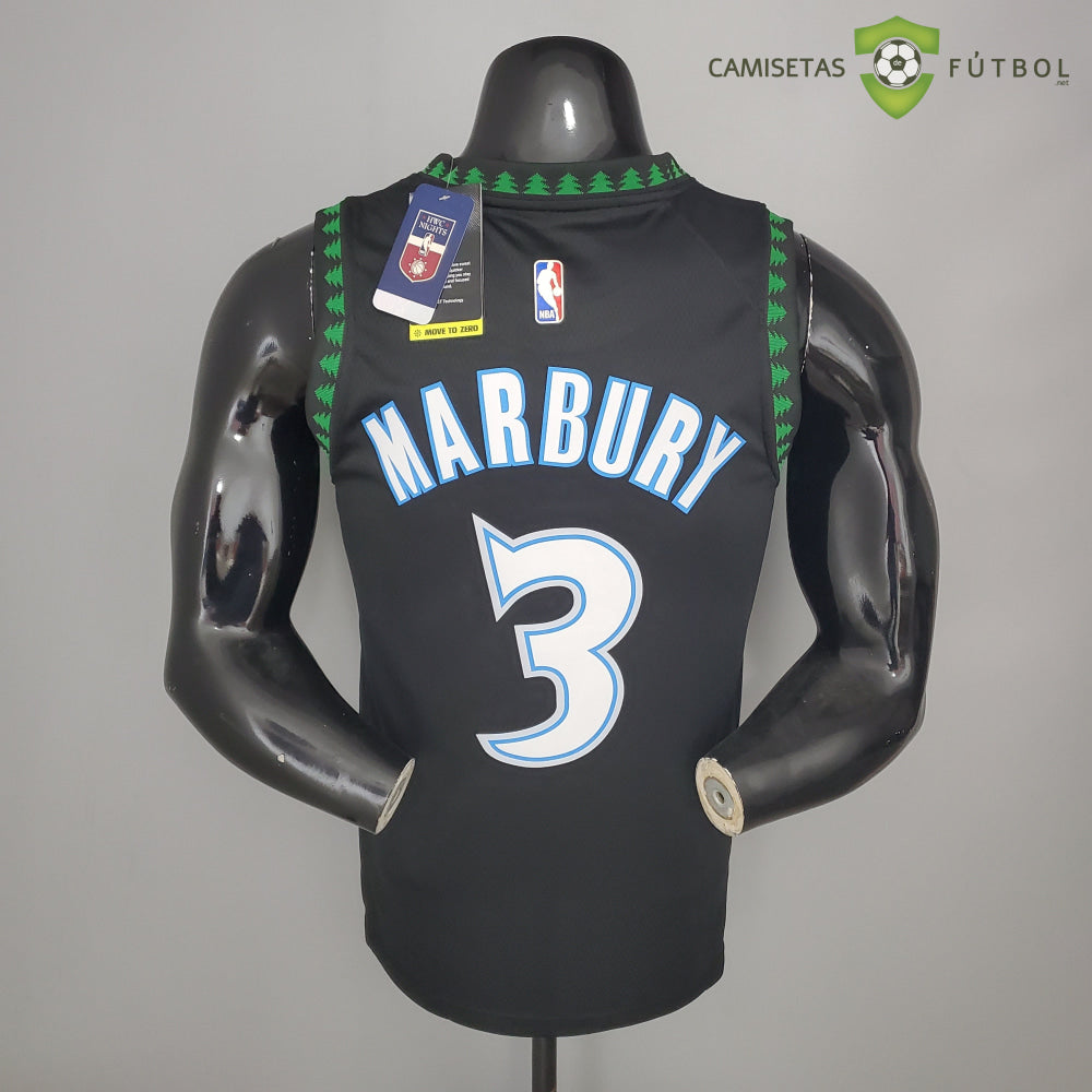 Camiseta Minnesota Timberwolves 21-22 - Stephon Marbury 3 Negro Nba