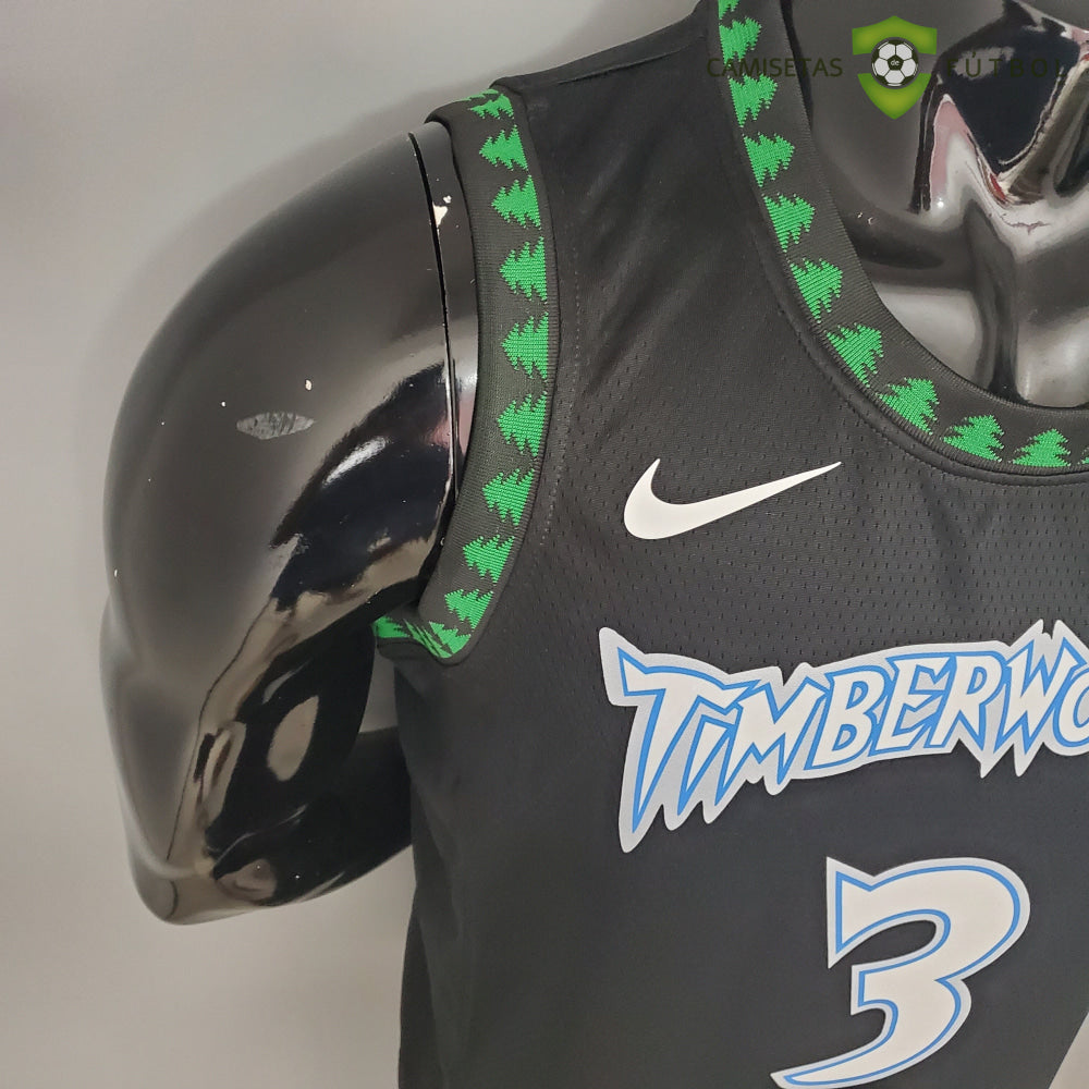 Camiseta Minnesota Timberwolves 21-22 - Stephon Marbury 3 Negro Nba