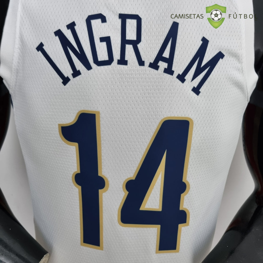 Camiseta New Orleans Pelicans 21-22 - Brandon Ingram 14 Blanco Nba