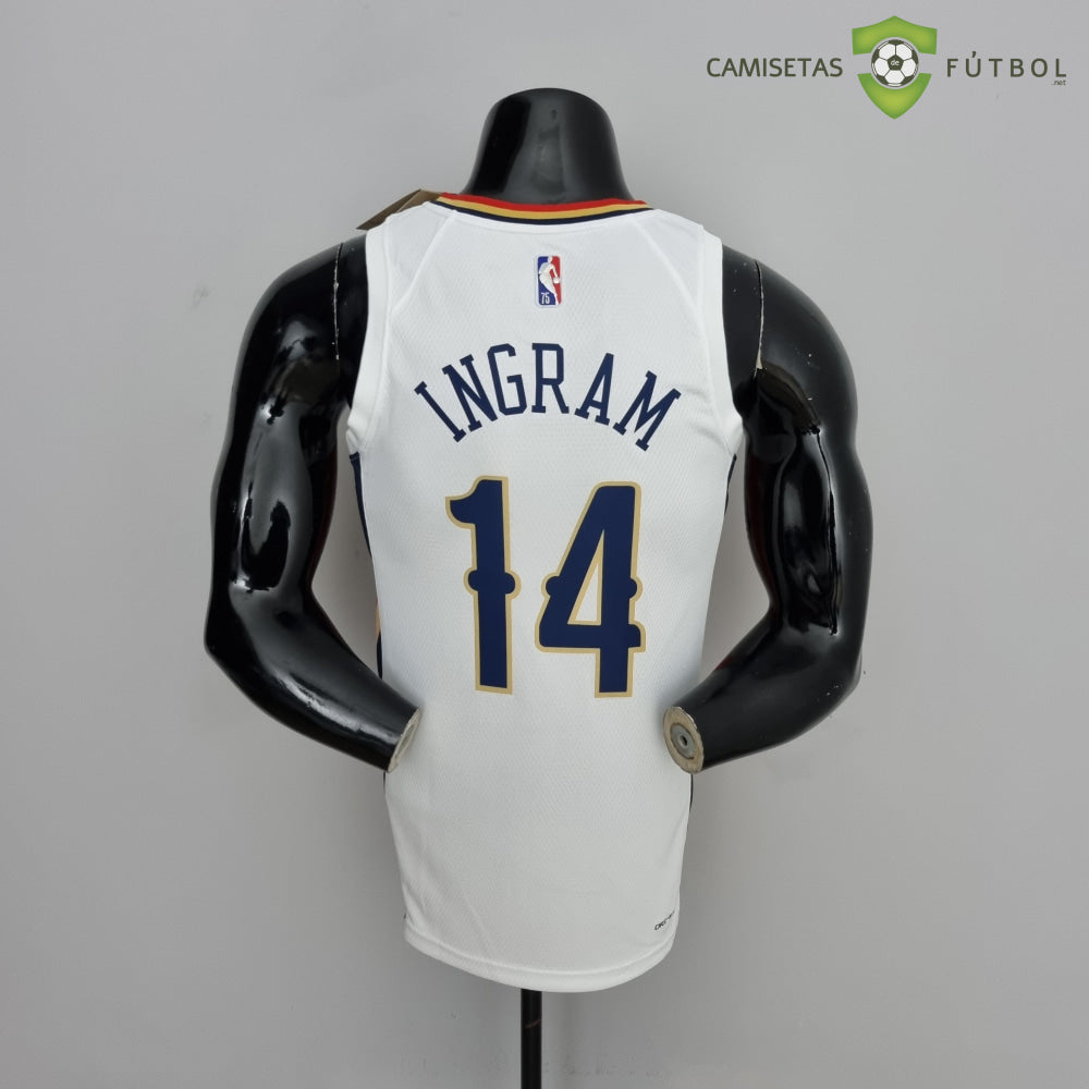 Camiseta New Orleans Pelicans 21-22 - Brandon Ingram 14 Blanco Nba