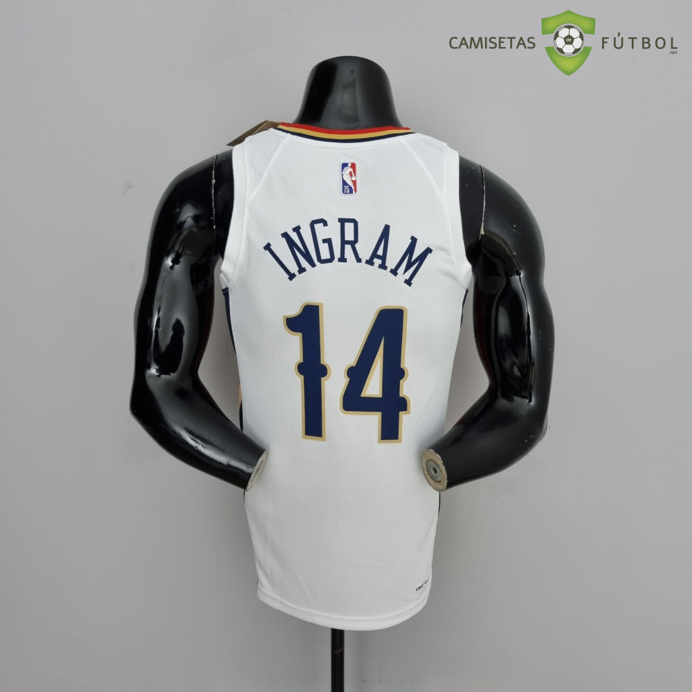 Camiseta New Orleans Pelicans 21-22 - Brandon Ingram 14 Blanco Nba