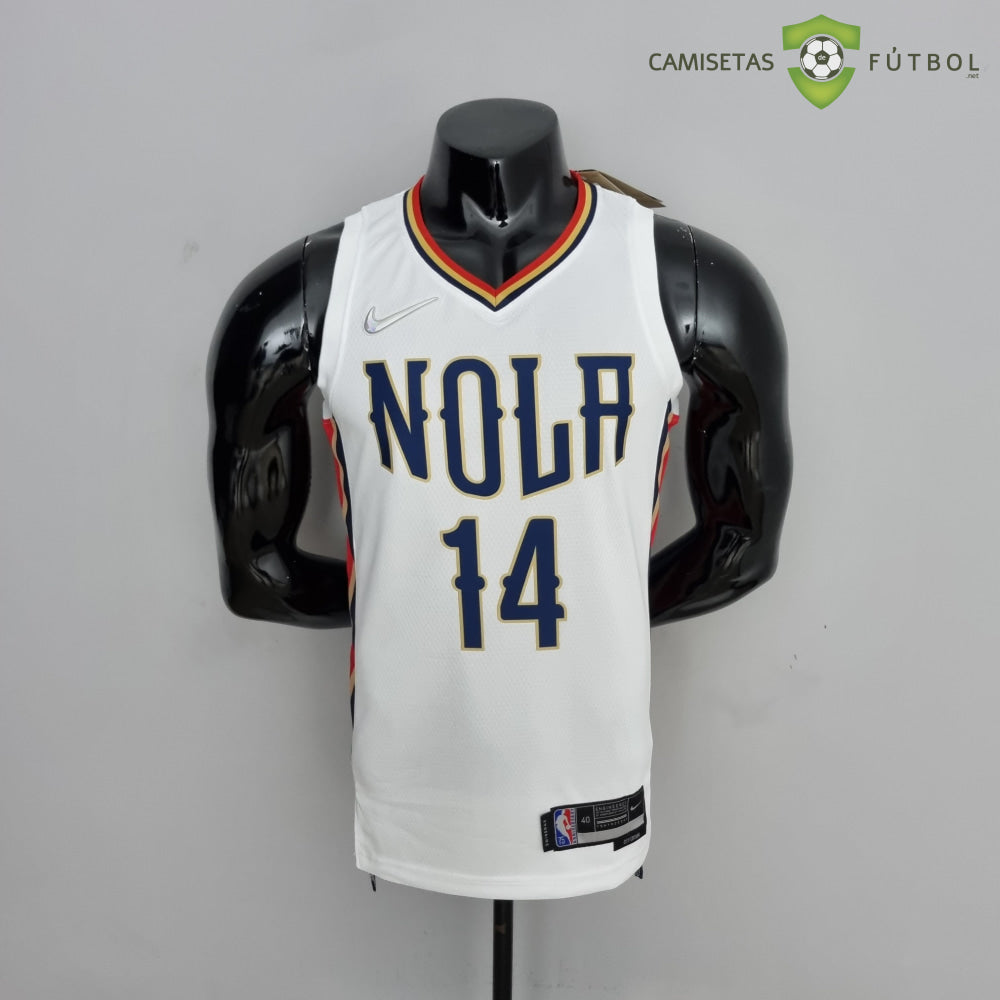 Camiseta New Orleans Pelicans 21-22 - Brandon Ingram 14 Blanco Nba