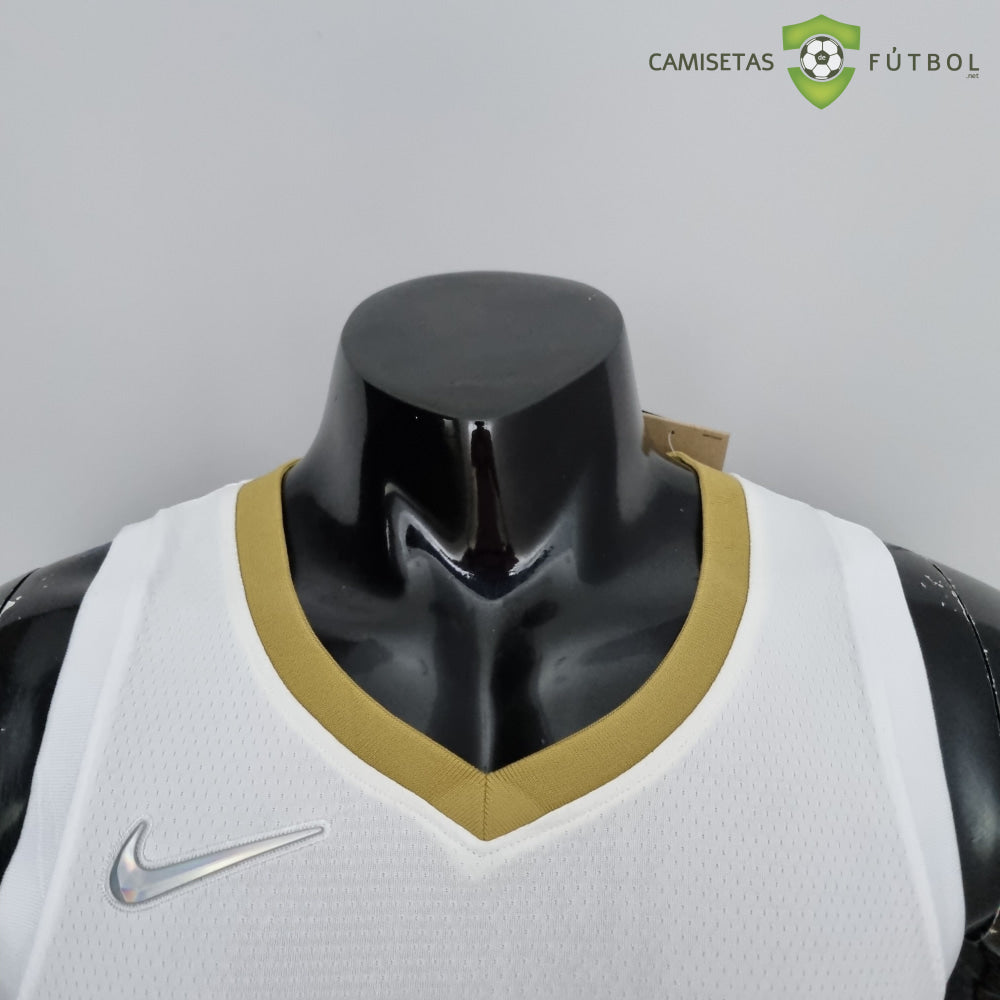 Camiseta New Orleans Pelicans 21-22 - Brandon Ingram 14 Blanco Dorado Nba