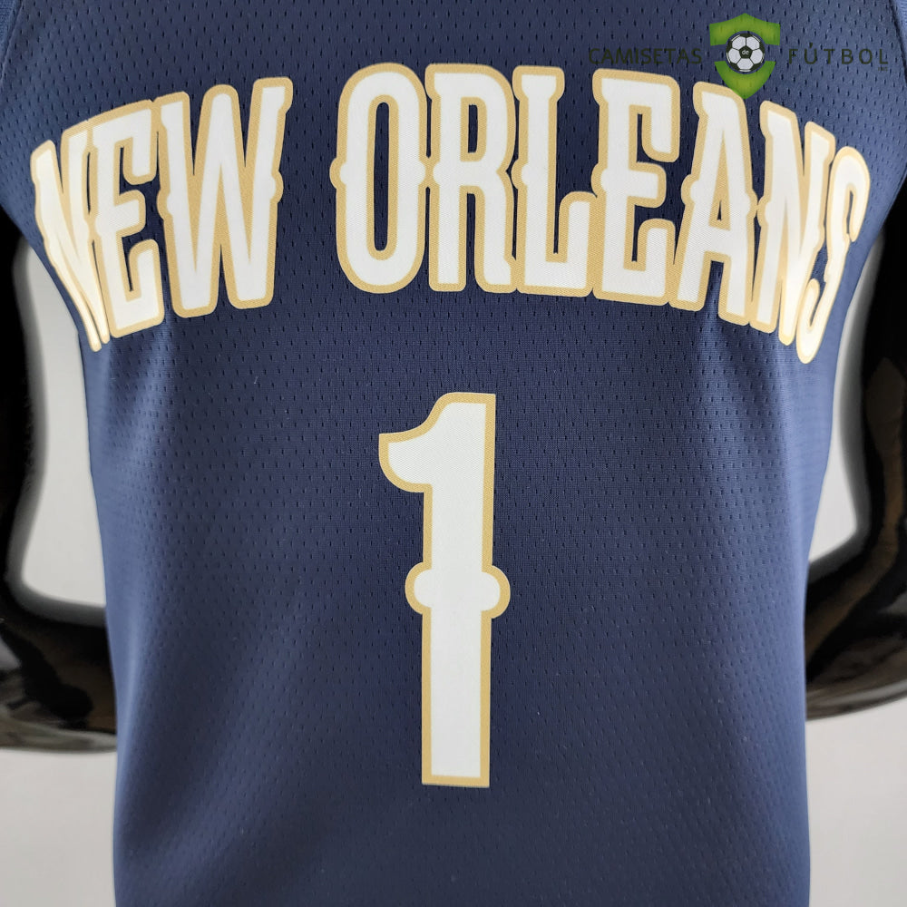 Camiseta New Orleans Pelicans 21-22 - Zion Williamson 1 Azul Nba