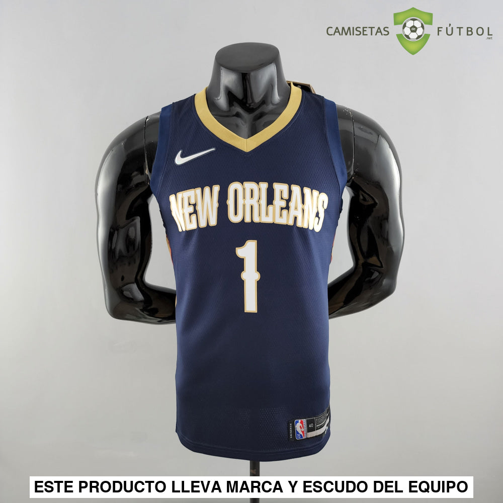 Camiseta New Orleans Pelicans 21-22 - Zion Williamson 1 Azul Nba