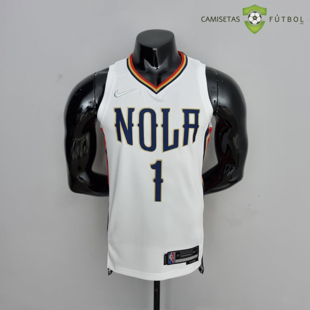 Camiseta New Orleans Pelicans 21-22 - Zion Williamson 1 Blanco Nba