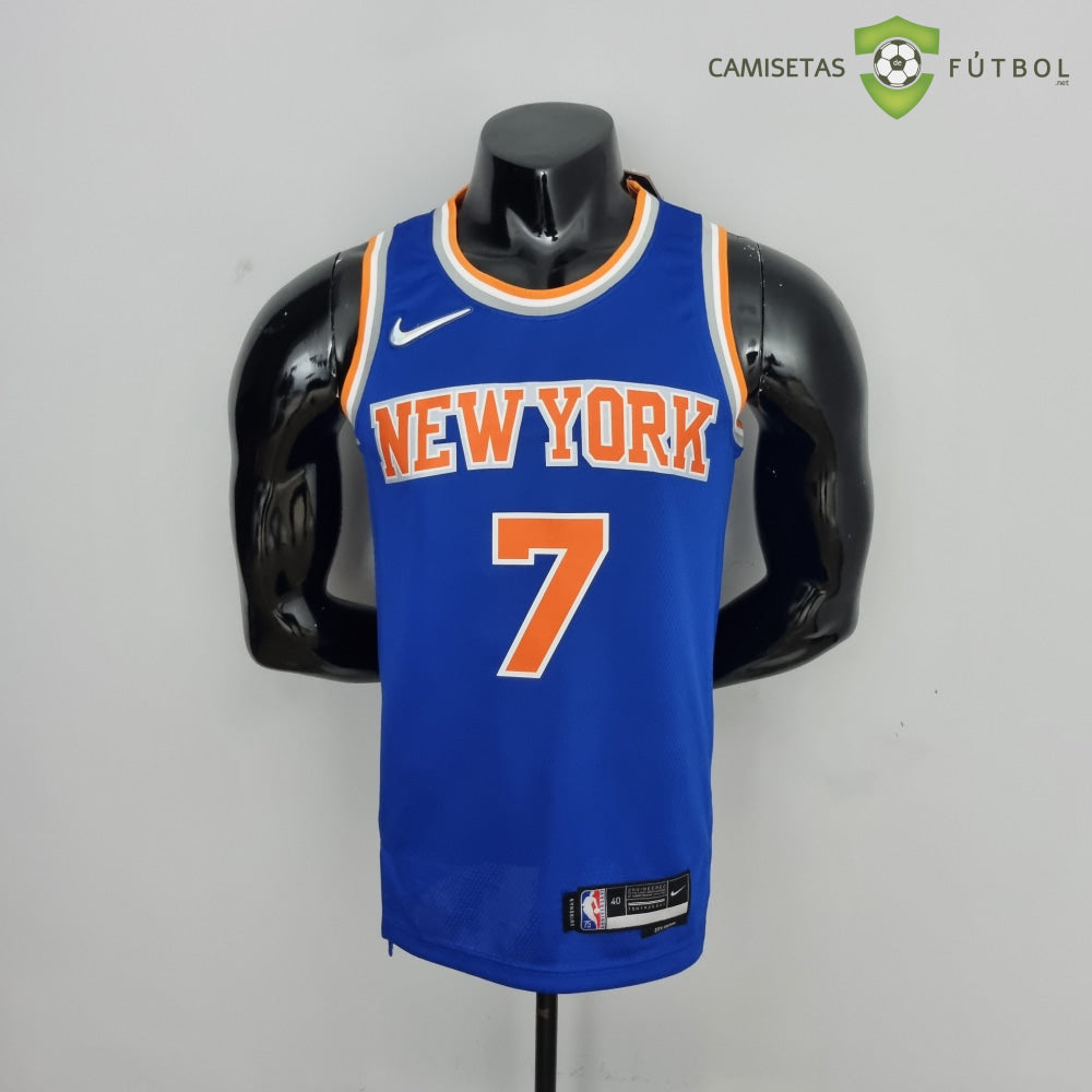 Camiseta New York Knicks 21-22 - Carmelo Anthony 7 Azul Naranja Nba