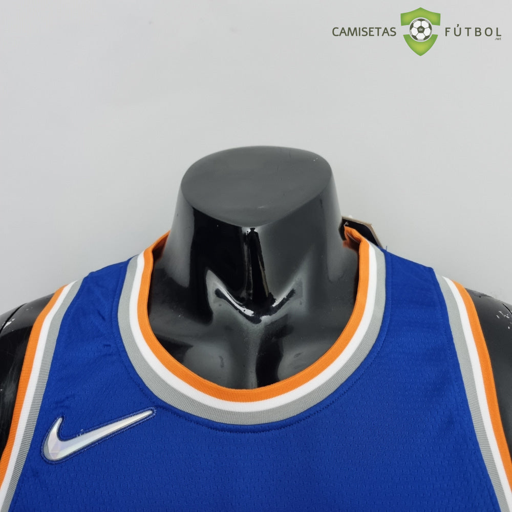 Camiseta New York Knicks 21-22 - Carmelo Anthony 7 Azul Naranja Nba