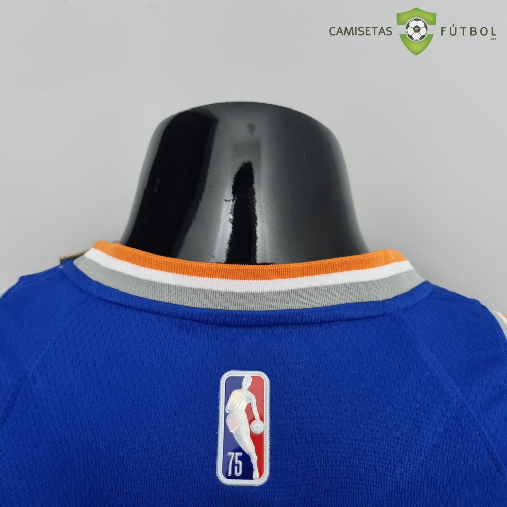Camiseta New York Knicks 21-22 - Carmelo Anthony 7 Azul Naranja Nba